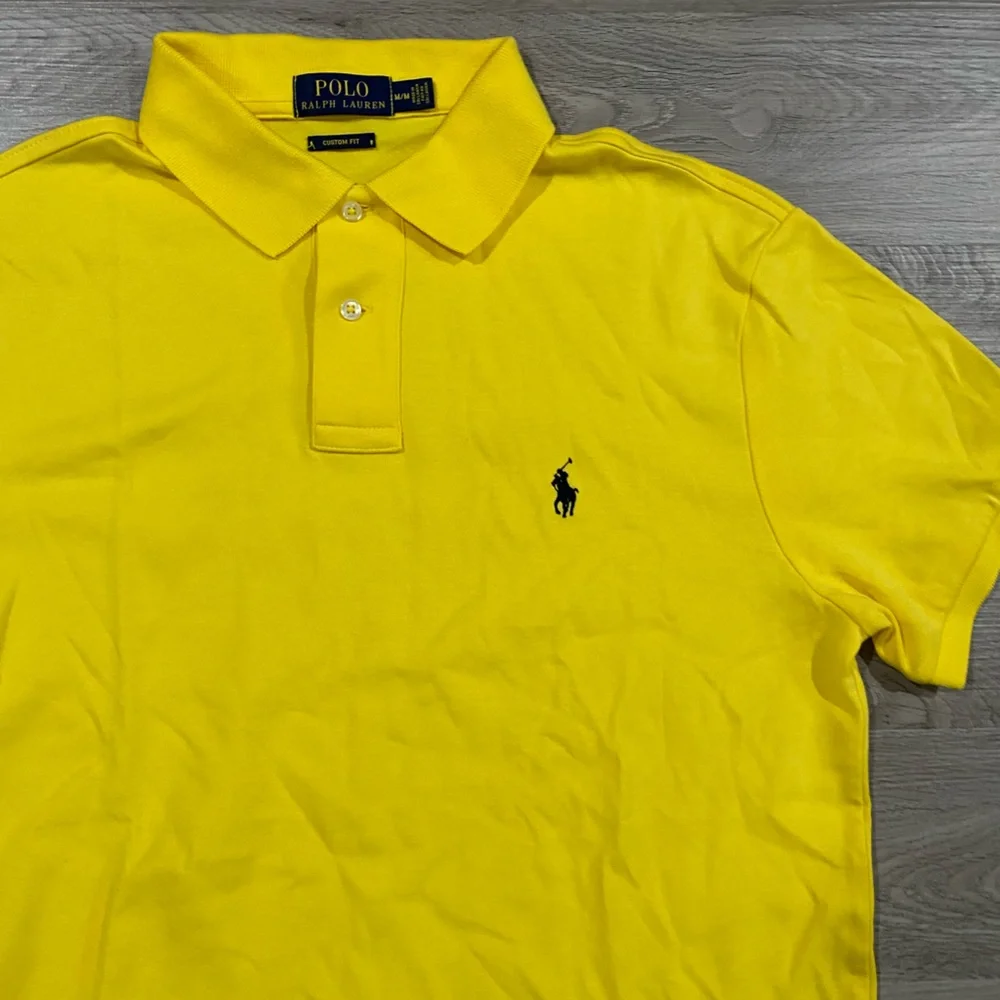 Polo by Ralph Lauren Men's Yellow Polo Shirt Custom Fit‎